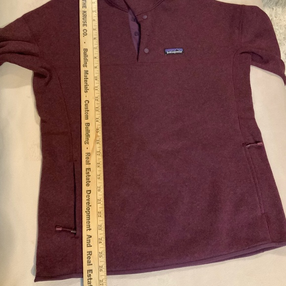 Women’s Sz L Patagonia Better Sweater Pullover 4 snap front Color=Balsamic - Picture 5 of 7